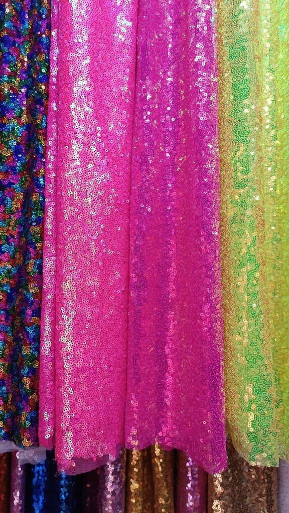 Cortinas lentejuela tornasolado 1.50x1 m