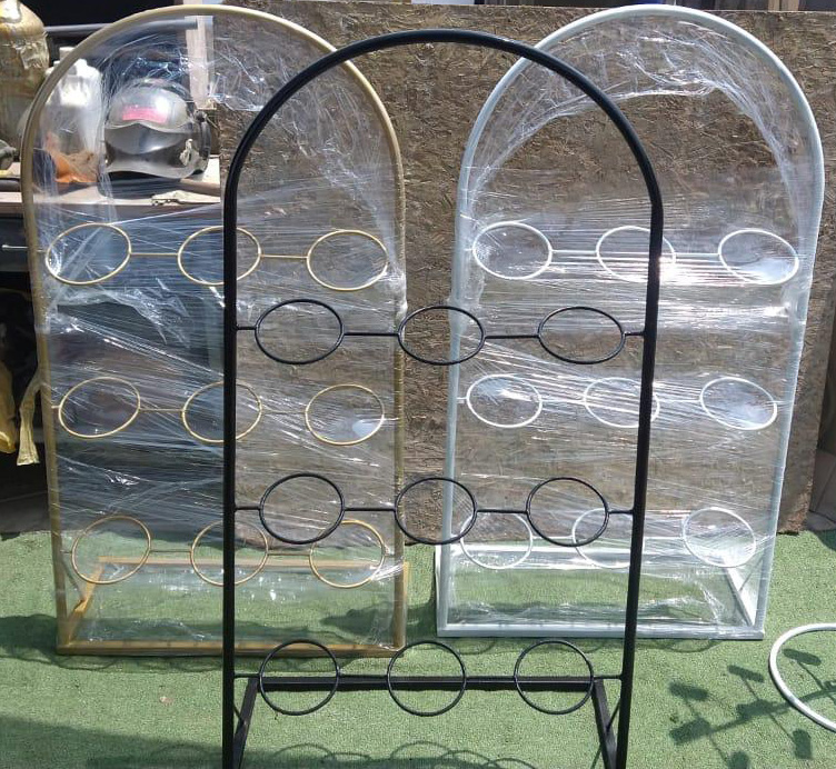 Porta flores de metal