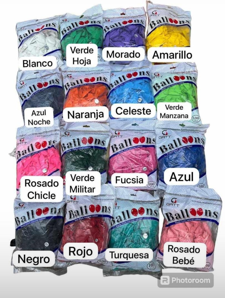 Bolsa de Globos Latex Standar