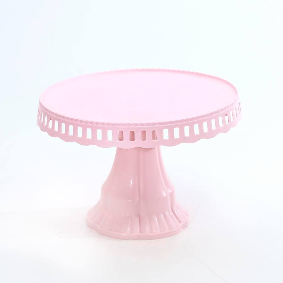 Soporte con base torta plástico 24 cm para decoraciones