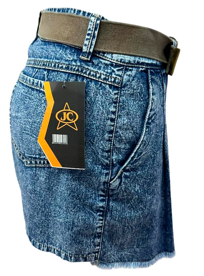 Falda short pliegue adelante y atras con bolsillos