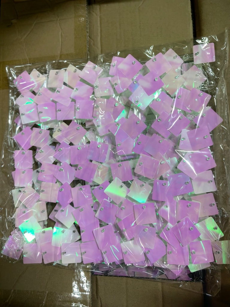 Shimmer plastico acrilico 30x30 cm 50 piezas