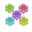 Bolsa de globos tipo flores  12 unid.