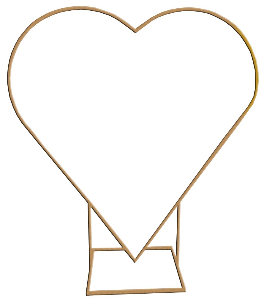 Aro corazón para decoraciones