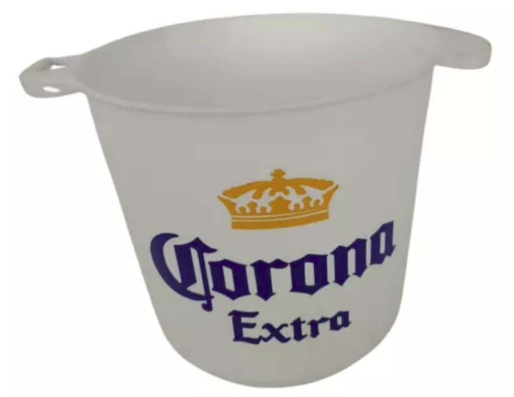 Hielera con asas de plastico serigrafiadas