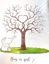 Cuadro arbol de Boy or girl para decoraciones