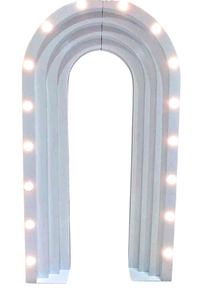 Arco infinito de 2x1 m con focos para decoraciones