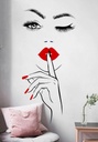 Silueta de vinil para pared 150x80 cm
