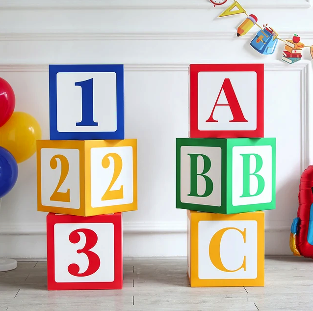 Cubos ABC para decoraciones