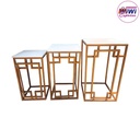 Mesas Romana para decoración 3 piezas