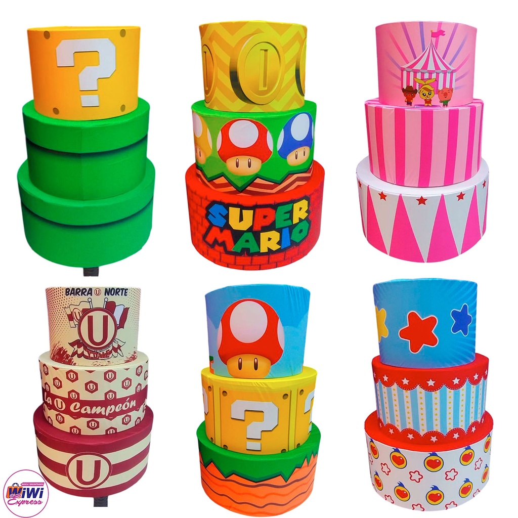 Sublimado de torteros tres piezas temáticas