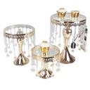 Pedestal caída de gotas dorado