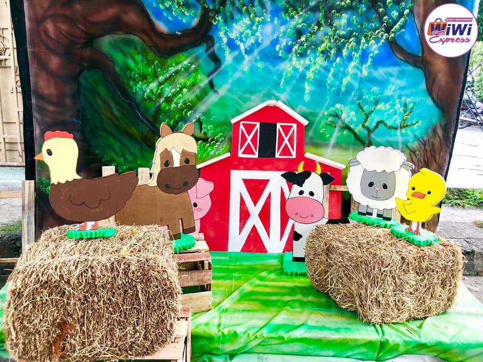 Bloque de paja para decoraciones