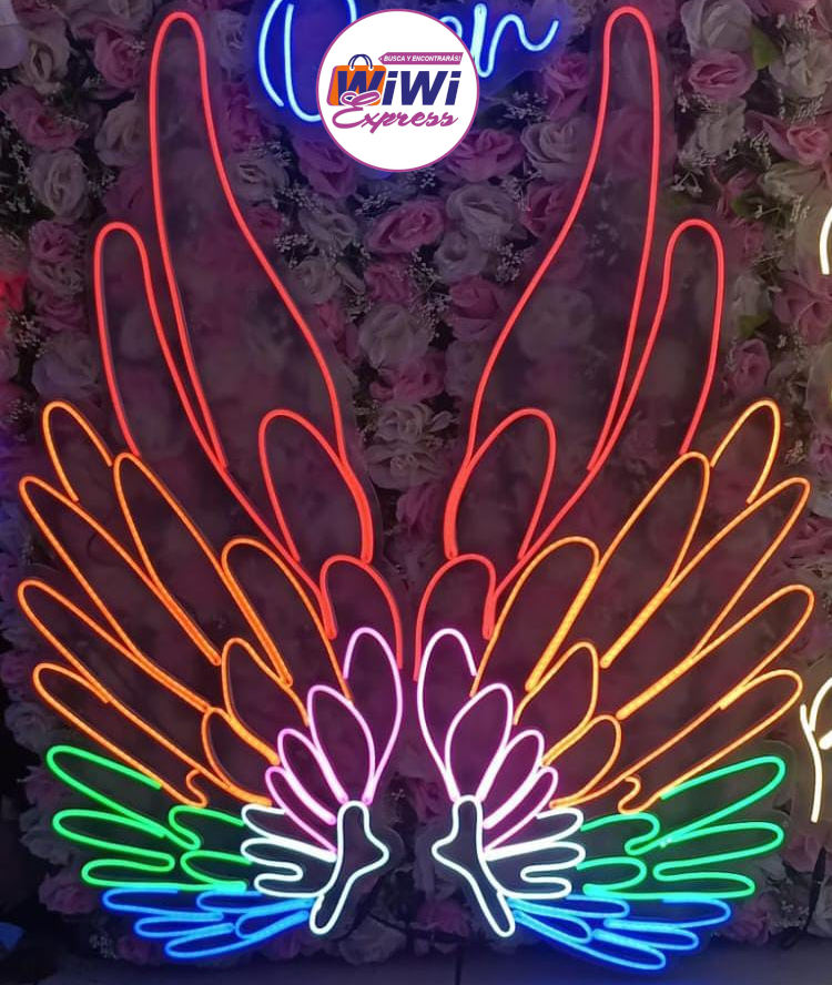 Alas multicolores de neón un 1.20 m
