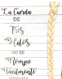 Cuadro cuerda de tres hilos para decoraciones