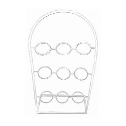 Porta flores de metal