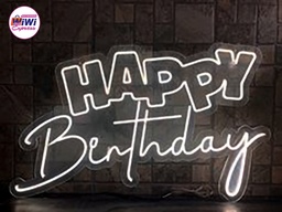 Letrero HAPPY Birthday en Luz de Neón