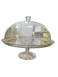 Porta Keke de acrílico redondo con base