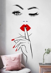 Silueta de vinil para pared 150x80 cm