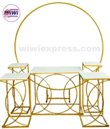 Juego de mesas tipo C 5 piezas para decoraciones