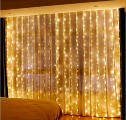 Cortinero luminoso 3x3 m 10 tiras