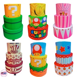 Sublimado de torteros tres piezas temáticas