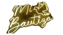 Letrero de neon Mi Bautizo