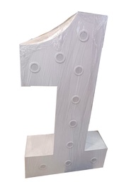 Números de 80 cm luminosos