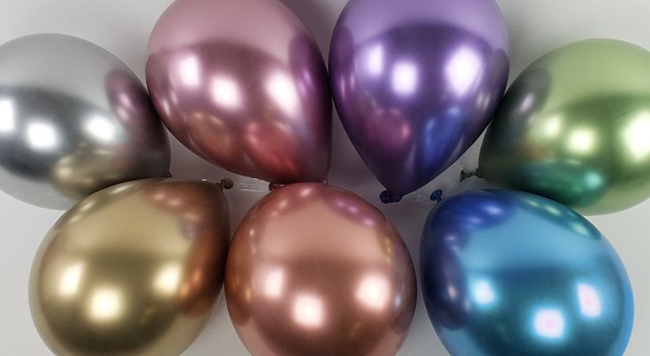 Bolsa de Globos Cromados 50 unid.