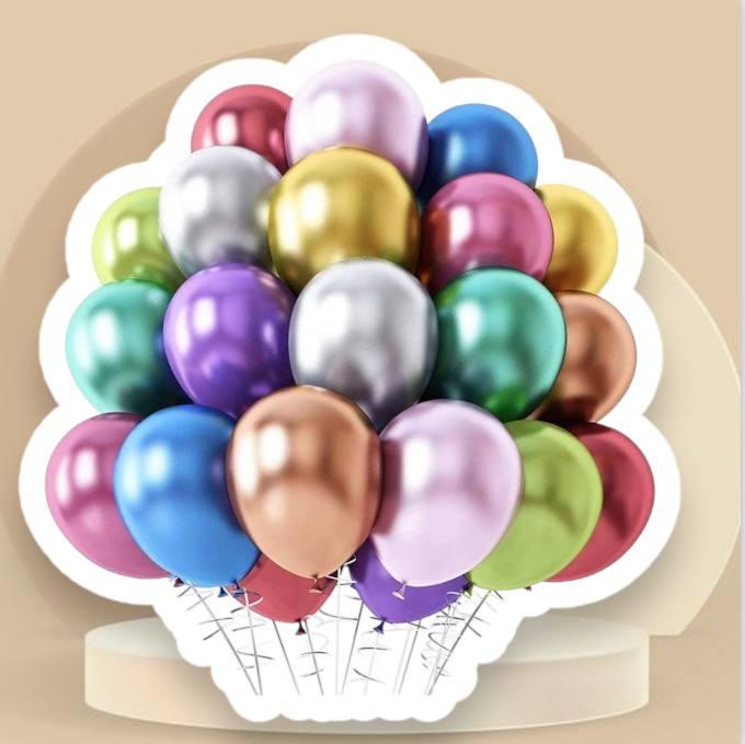 Bolsa de Globos Cromados