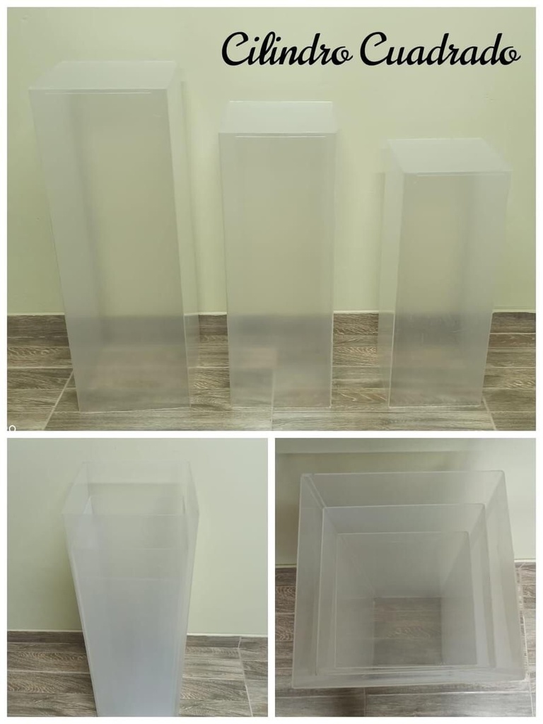 Cubo en Acrílico Transparente