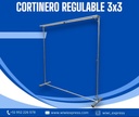 Cortinero regulable 3x3 metros galvanizado