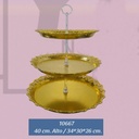 Porta bocaditos de 3 pisos para decoraciones 36 piezas