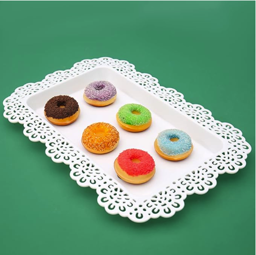 Bandeja  plana para bocaditos 2 piezas