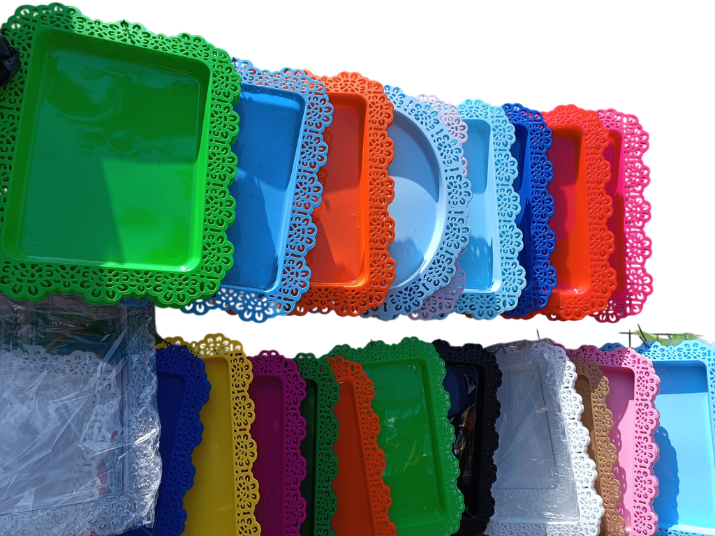 Bandeja  plana para bocaditos 2 piezas