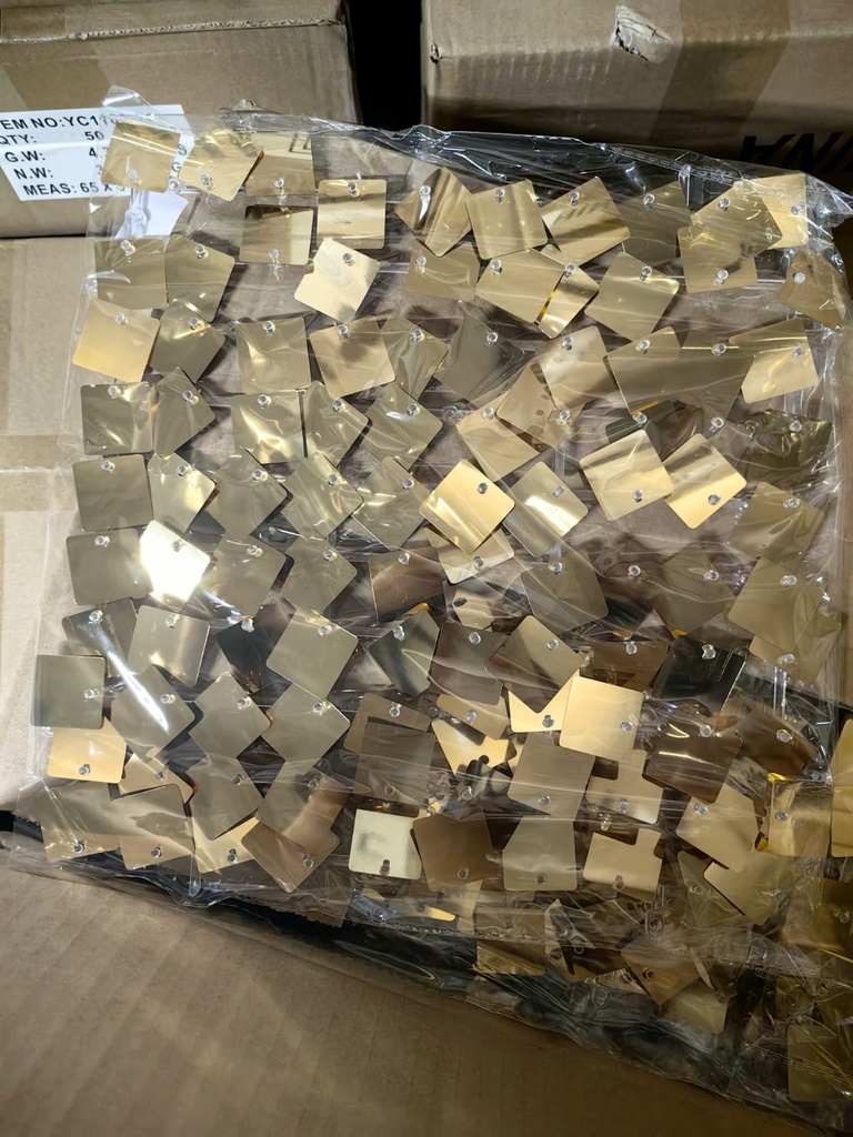 Shimmer plastico acrilico 30x30 cm 50 piezas