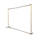 Cortinero regulable 3x3 metros dorado doble riel