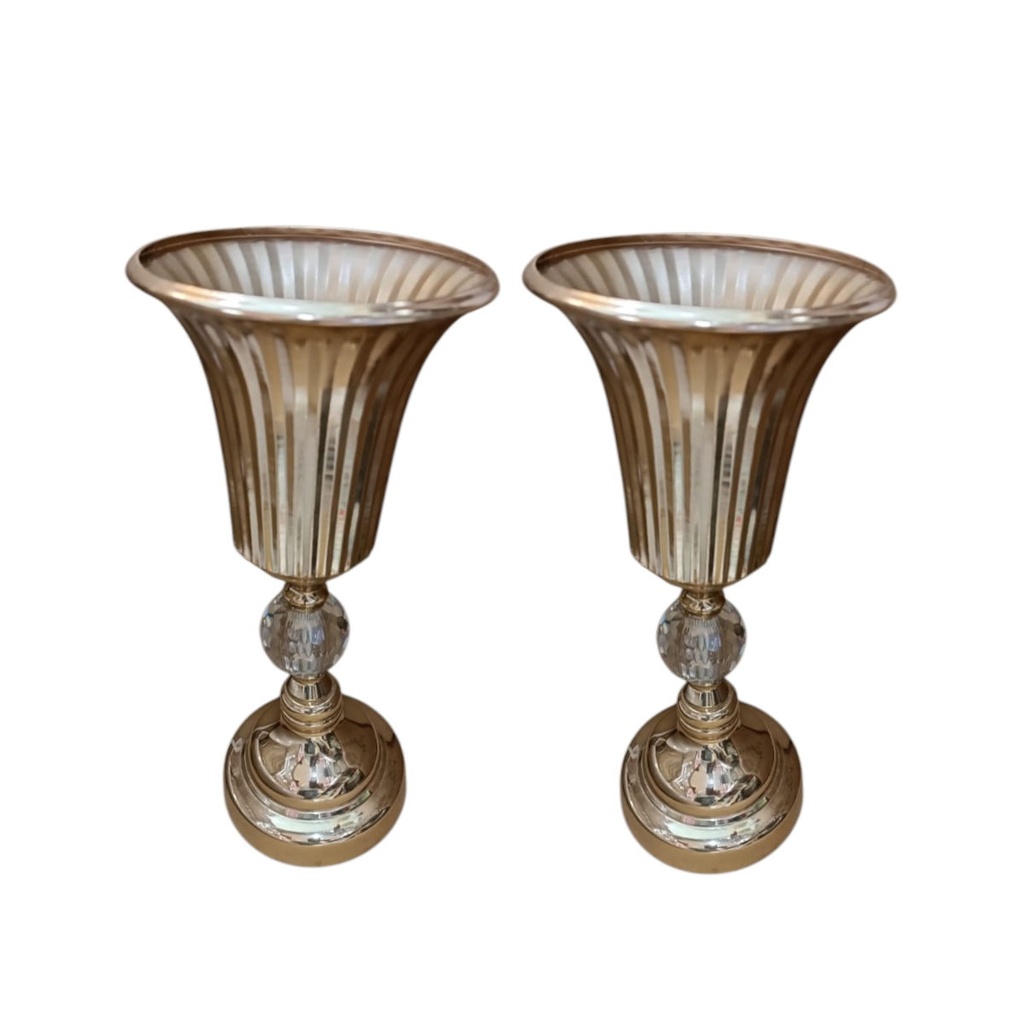 Floreros cono para decoración de 34 cm