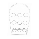 Porta flores de metal ideal para decoraciones