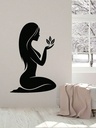 Silueta de vinil para pared 120x70 cm