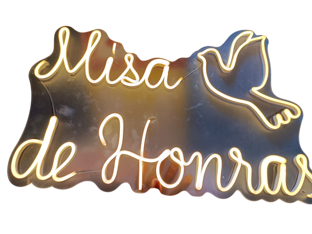 Letrero Misa de Honra
