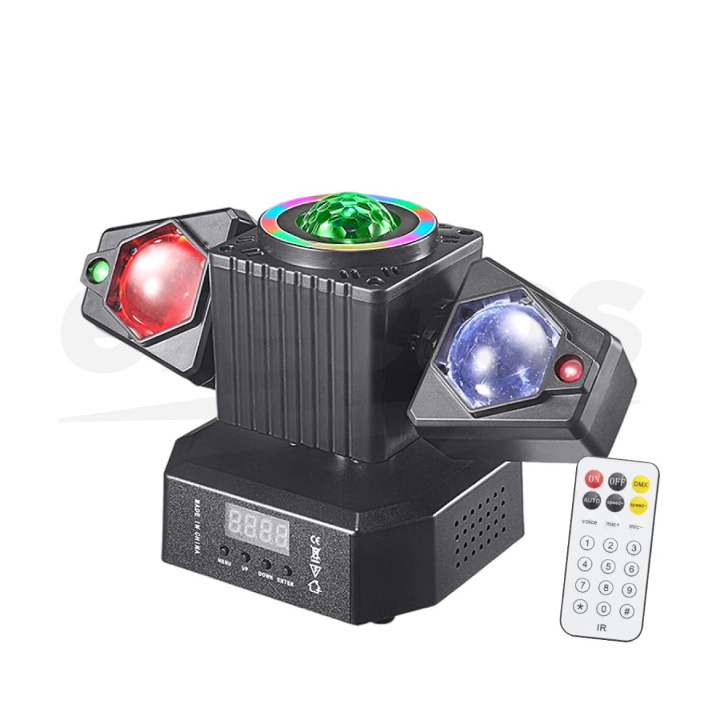 Mini Spider 2 – 4 en 1 | Efecto LED para DJ y Eventos