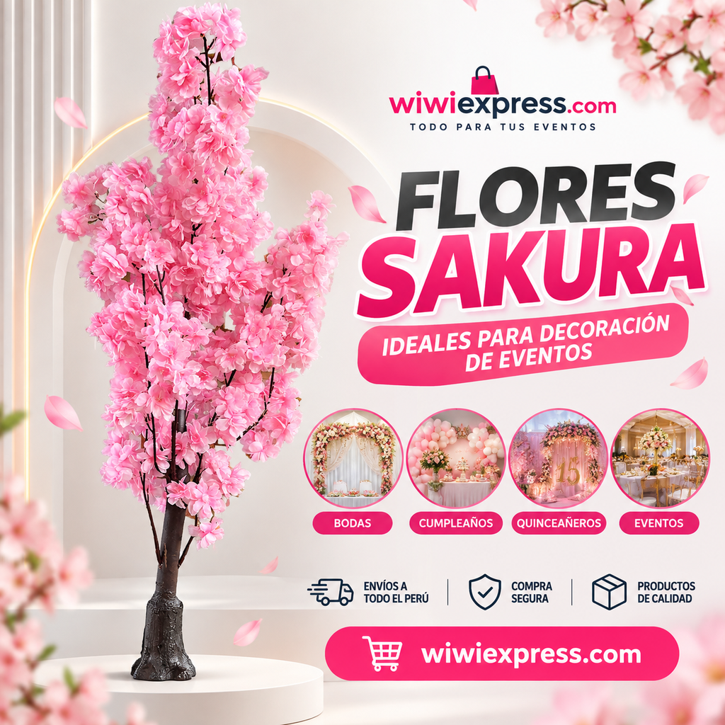 Arbol de Flores Sakura para Decoración 1 metro