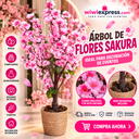 Arbol de Flores Sakura para Decoración 1 metro modelo 2