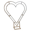 Aro corazón doble para decoraciones