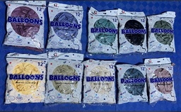 Bolsa de globos retro 100 unid. Nº 12