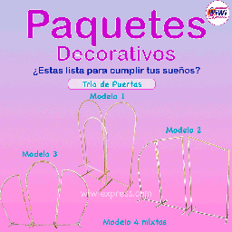 Combo decorativo inicial 8 trio de puertas