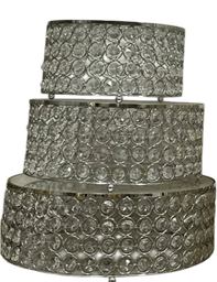 Juego de bandejas princesas 5 piedras plateado