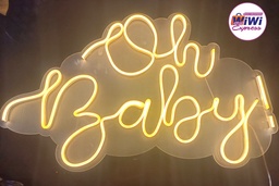 Letrero OH BABY en Luces de Neon