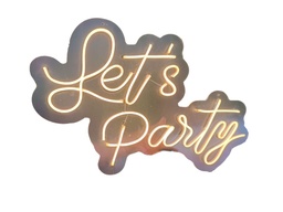 Letrero let's Party